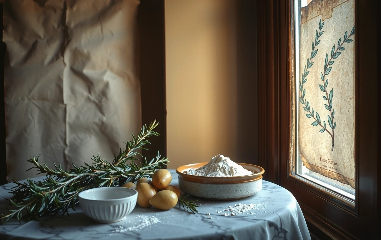 Background botanical etching